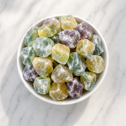 Multi Fluorite Rough Rocks (Grounding and Clarity)  DestGlow