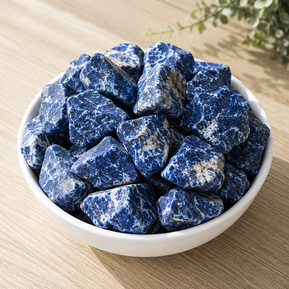 Sodalite Rough Rocks (Alignment With The Higher Self and Meditation)  DestGlow
