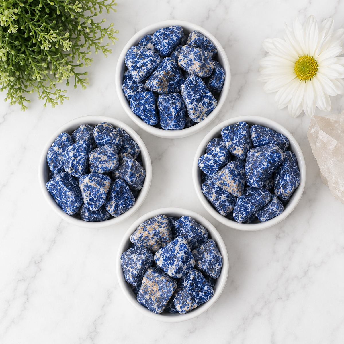 Sodalite Rough Rocks (Alignment With The Higher Self and Meditation)  DestGlow