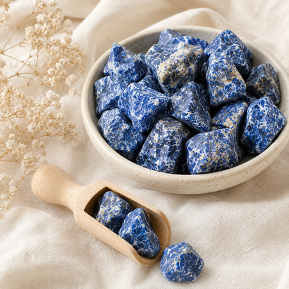 Sodalite Rough Rocks (Alignment With The Higher Self and Meditation)  DestGlow