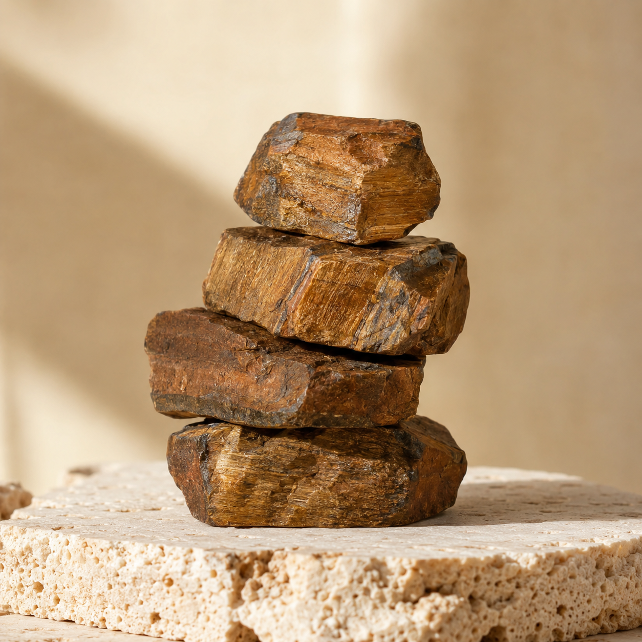 Tiger Eye Rough Rocks (Intuition and Prosperity)  DestGlow