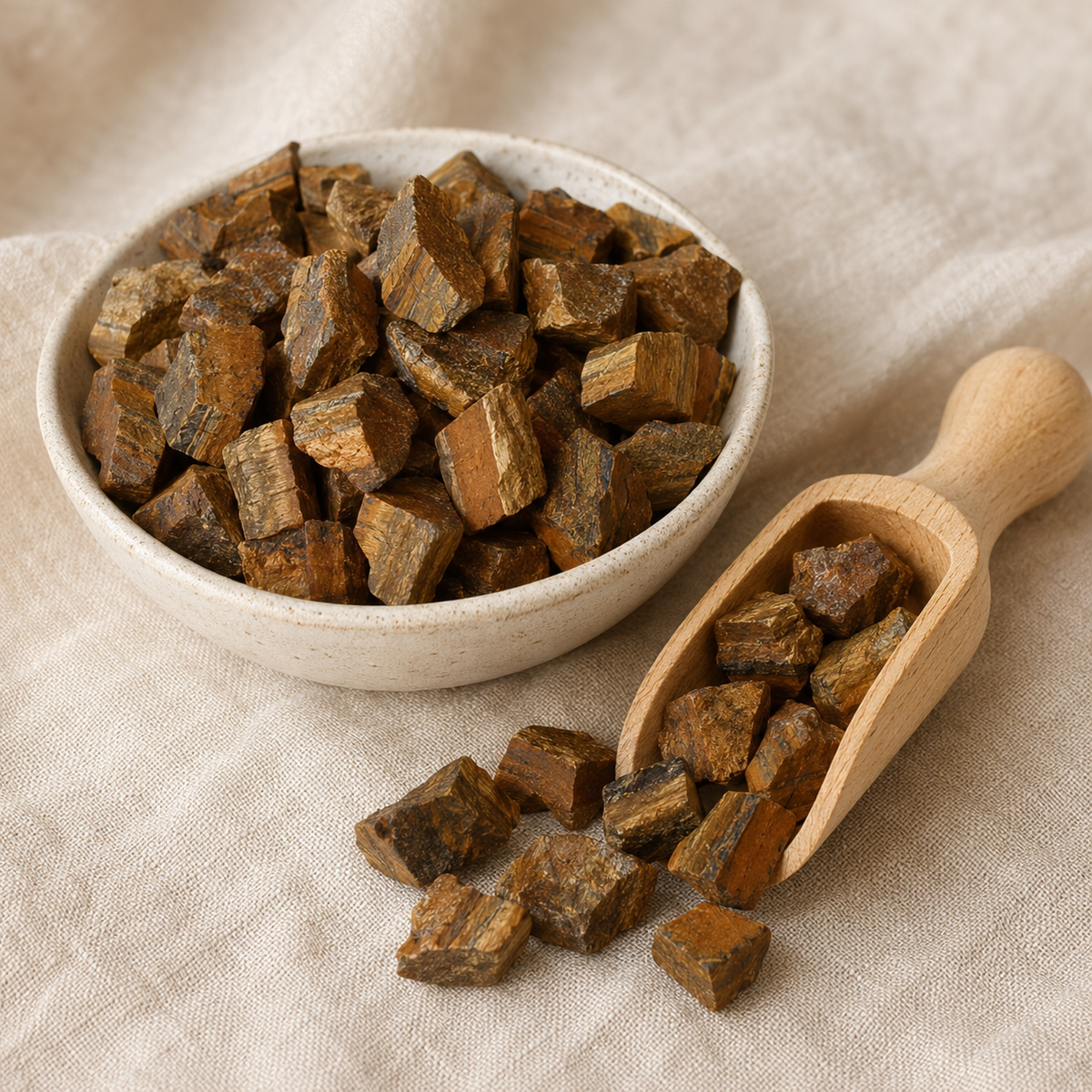 Tiger Eye Rough Rocks (Intuition and Prosperity)