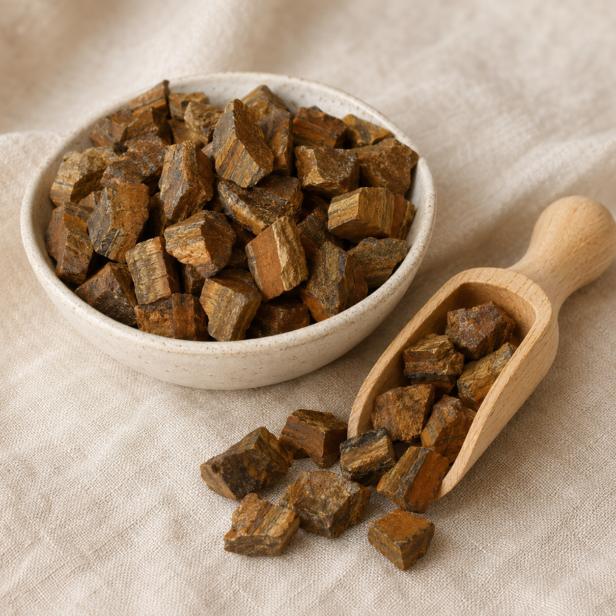 Tiger Eye Rough Rocks (Intuition and Prosperity)
