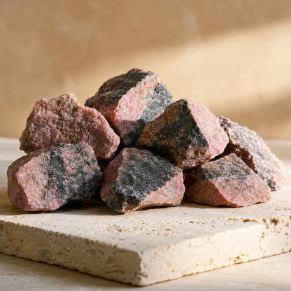 Rhodonite Rough Rocks (Empathy and Generosity)  DestGlow