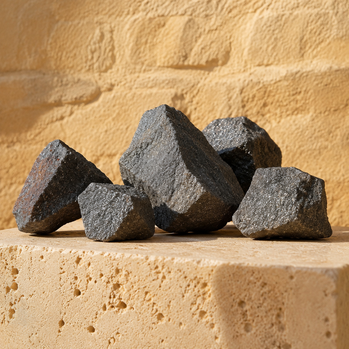 Hematite Rough Rocks (Focuses Energy and Emotions)  DestGlow