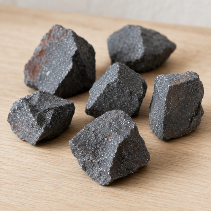 Hematite Rough Rocks (Focuses Energy and Emotions)  DestGlow