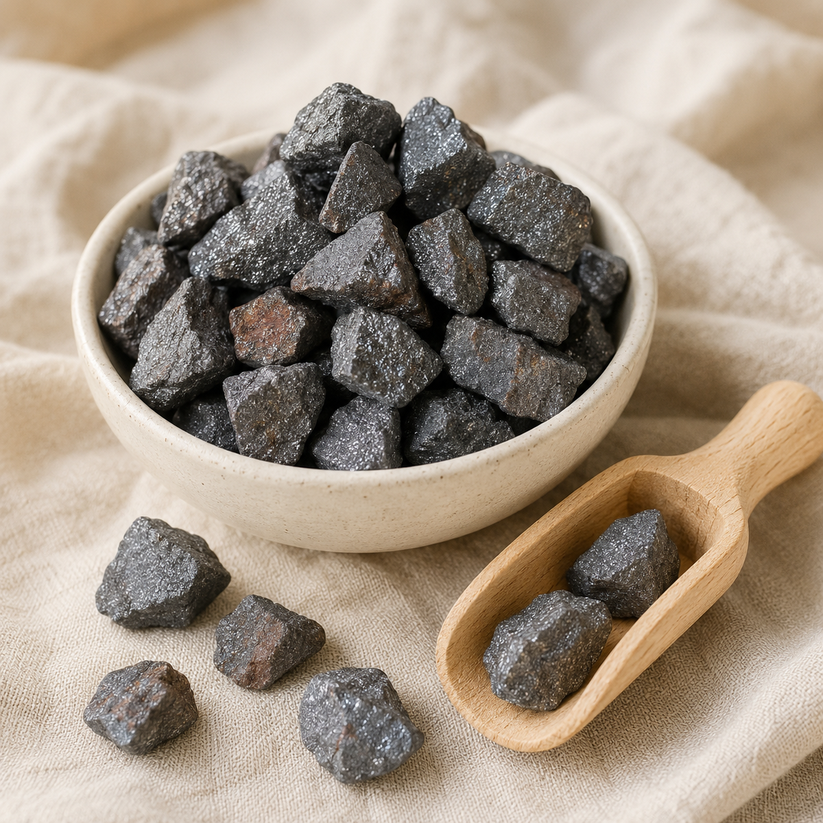 Hematite Rough Rocks (Focuses Energy and Emotions)  DestGlow
