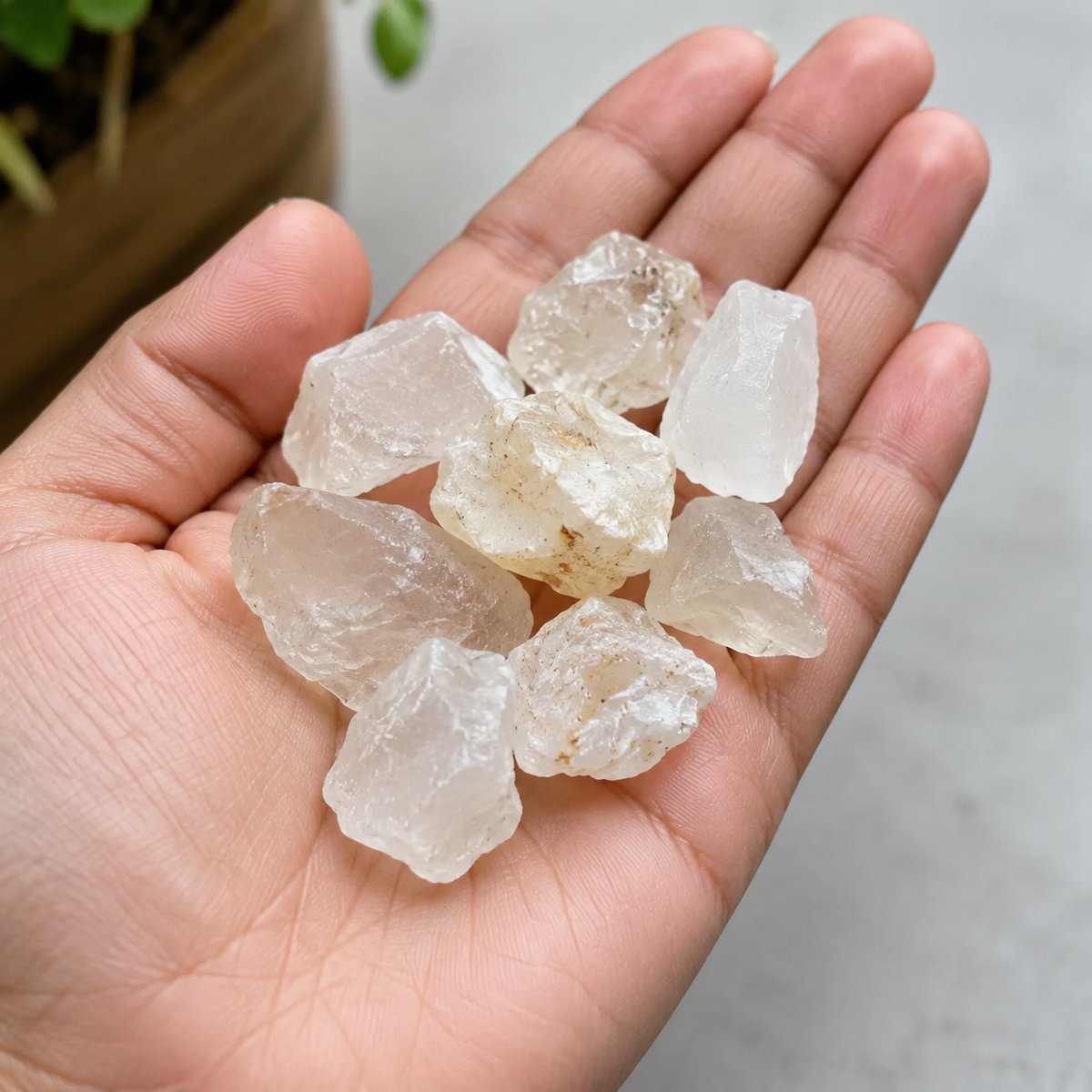 Crystal Quartz Rough Rocks (Balances Energy and Concentration)  DestGlow