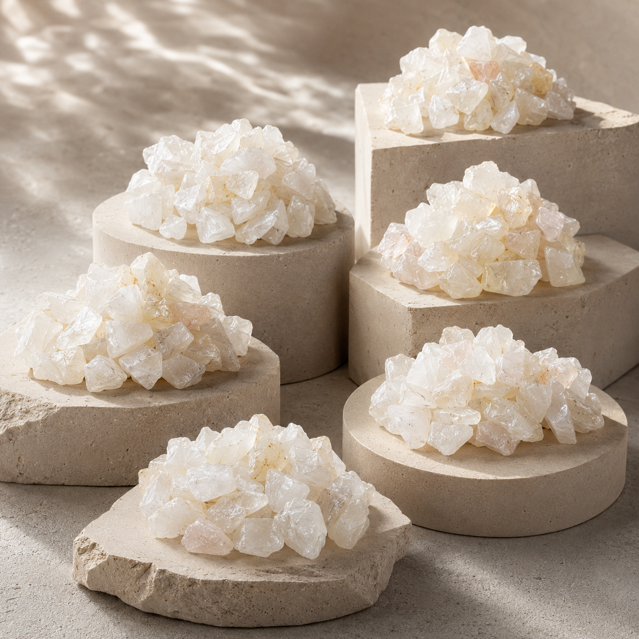 Crystal Quartz Rough Rocks (Balances Energy and Concentration)  DestGlow