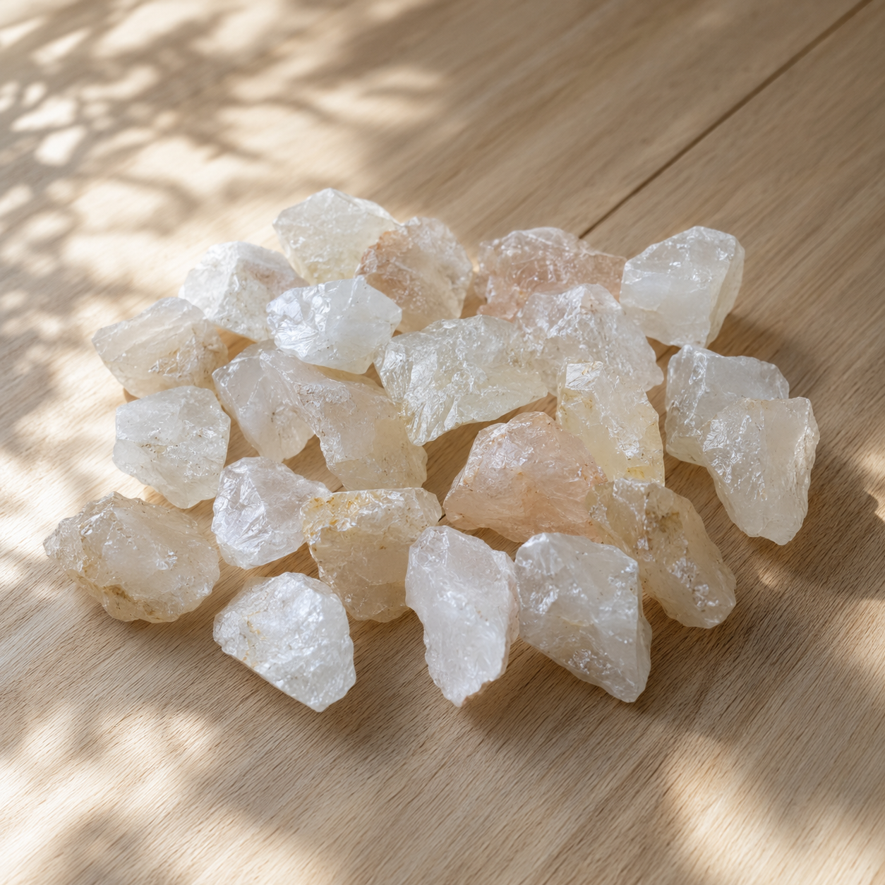 Crystal Quartz Rough Rocks (Balances Energy and Concentration)  DestGlow