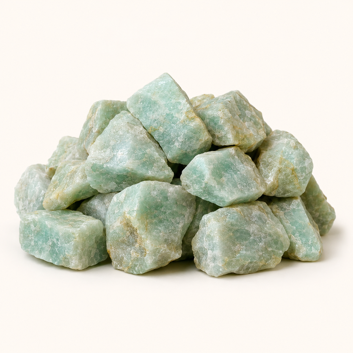 Raw Amazonite Rough Rocks (Luck  and Success)  DestGlow
