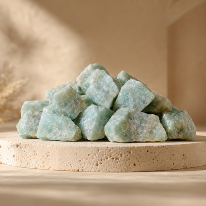 Raw Amazonite Rough Rocks (Luck  and Success)