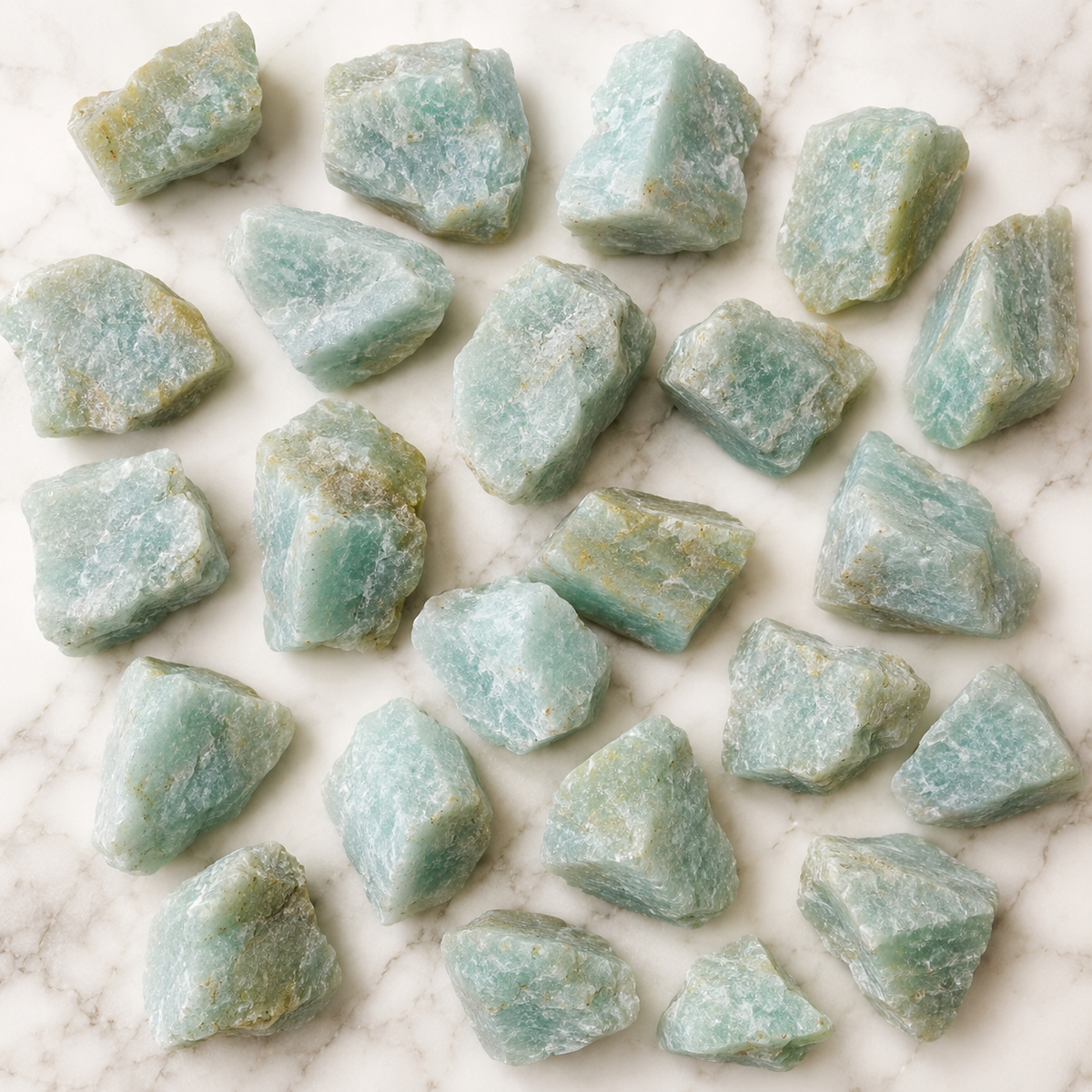Raw Amazonite Rough Rocks (Luck  and Success)