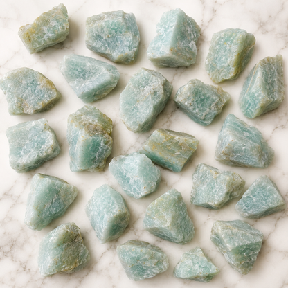 Raw Amazonite Rough Rocks (Luck  and Success)