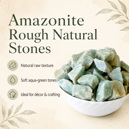 Raw Amazonite Rough Rocks (Luck  and Success)