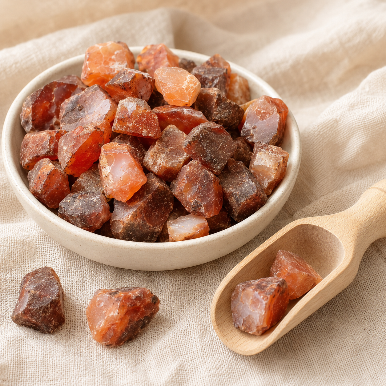 Carnelian Rough Rocks (Motivation and Stimulates Creativity)  DestGlow