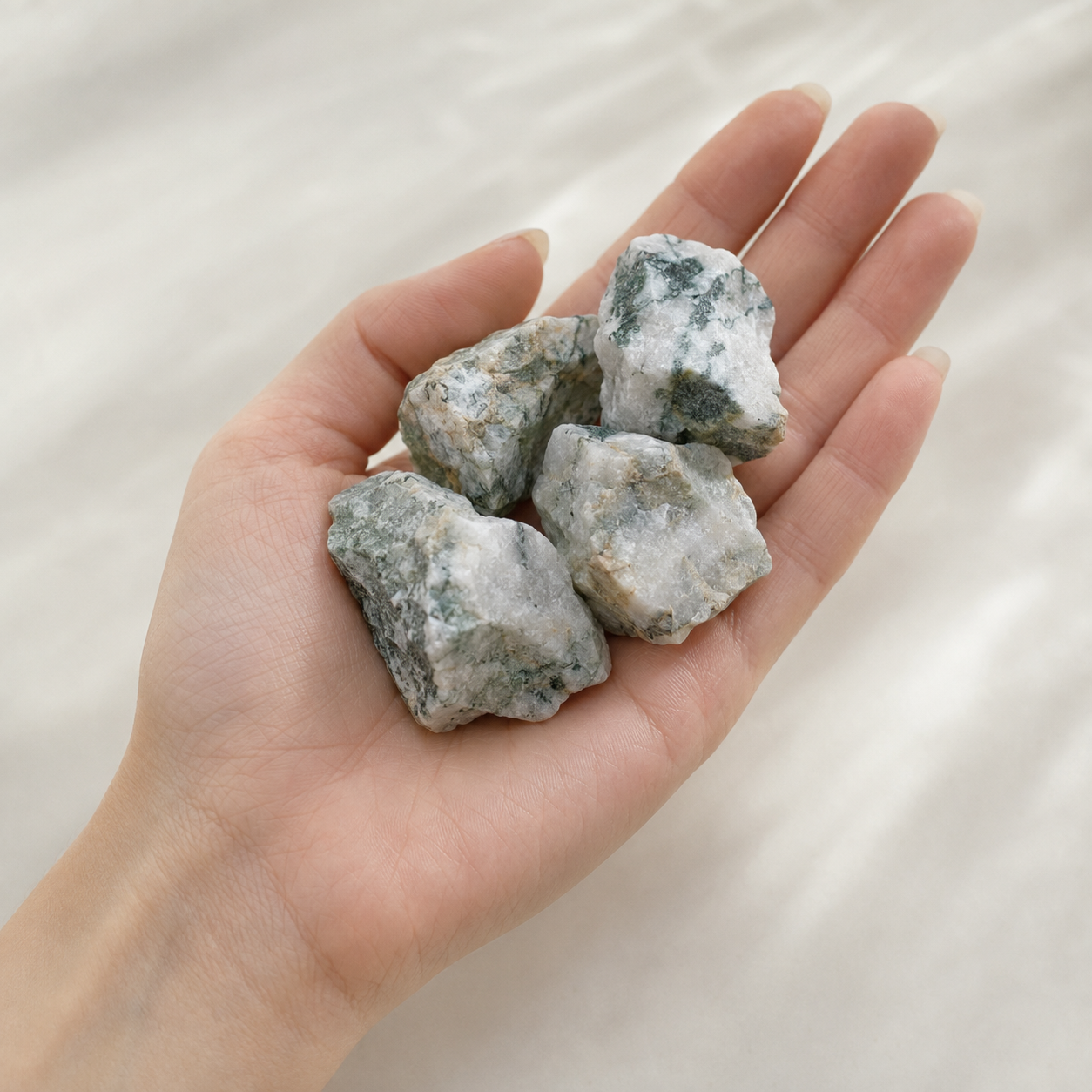 Tree Agate Rough Rocks (Trust and Self-Discipline)  DestGlow