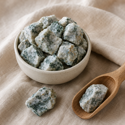 Tree Agate Rough Rocks (Trust and Self-Discipline)  DestGlow