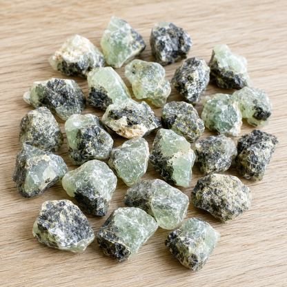 Phrenite Rough Rocks (Living in the Present am and Prosperity)  DestGlow