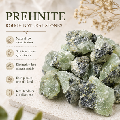 Phrenite Rough Rocks (Living in the Present am and Prosperity)  DestGlow