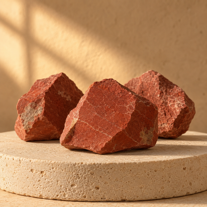 Red Jasper Rough Rocks (Strength and Protection)  DestGlow