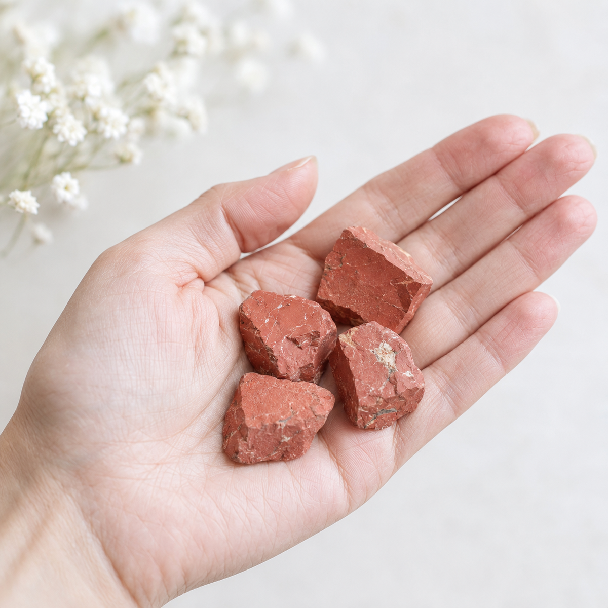 Red Jasper Rough Rocks (Strength and Protection)  DestGlow