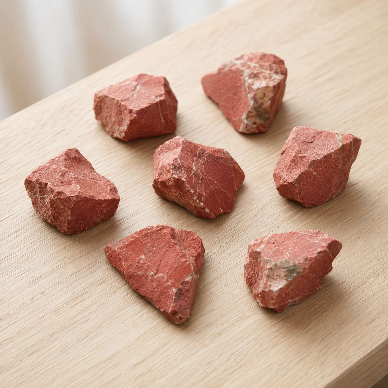 Red Jasper Rough Rocks (Strength and Protection)  DestGlow