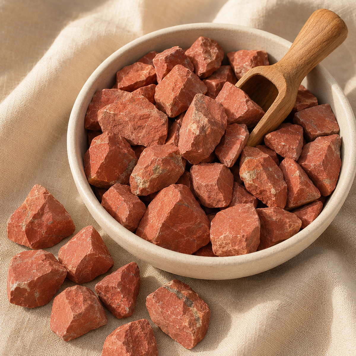 Red Jasper Rough Rocks (Strength and Protection)  DestGlow