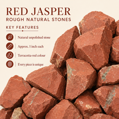 Red Jasper Rough Rocks (Strength and Protection)  DestGlow