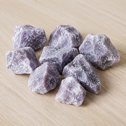 Lepidolite Rough Rocks (Emotional Balance and Inner Peace)  DestGlow