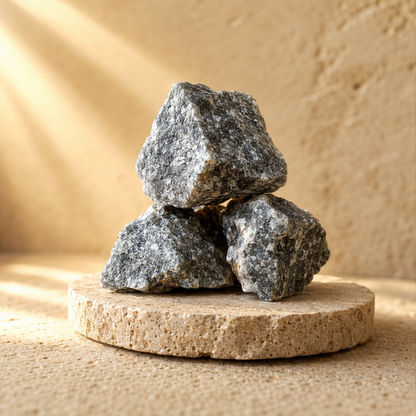 Black Rutile Rough Rocks (Promotes Strength and Growth)  DestGlow