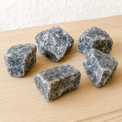 Black Rutile Rough Rocks (Promotes Strength and Growth)  DestGlow