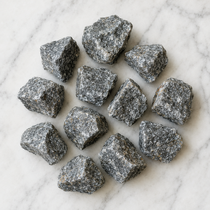 Black Rutile Rough Rocks (Promotes Strength and Growth)  DestGlow