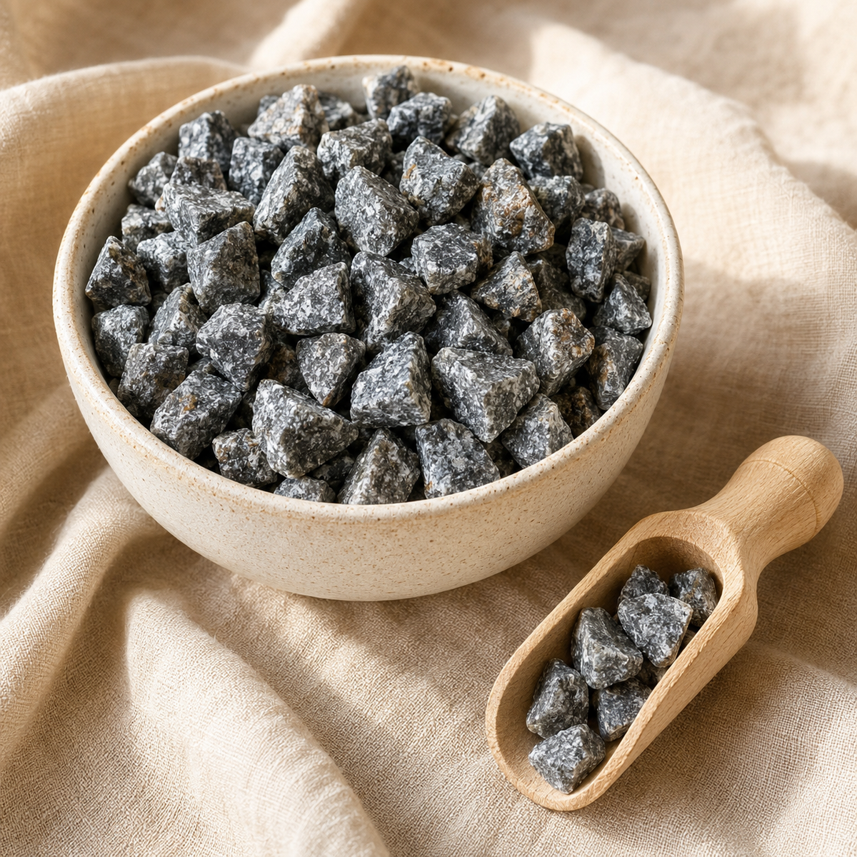 Black Rutile Rough Rocks (Promotes Strength and Growth)  DestGlow