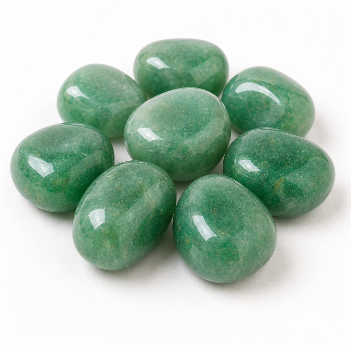 Green Aventurine Tumbled Crystals (Emotional Understanding and Luck And Good Fortune)  DestGlow