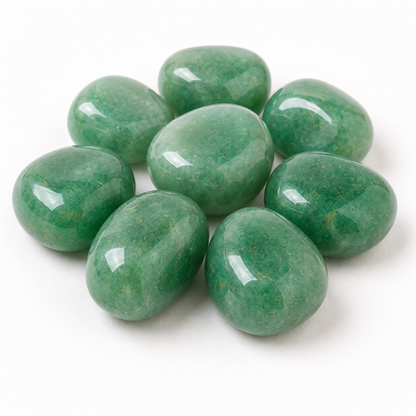 Green Aventurine Tumbled Crystals (Emotional Understanding and Luck And Good Fortune)  DestGlow