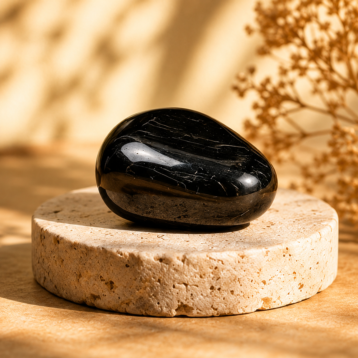 Black Tourmaline Tumbled Crystals (Strength and Protection)  DestGlow