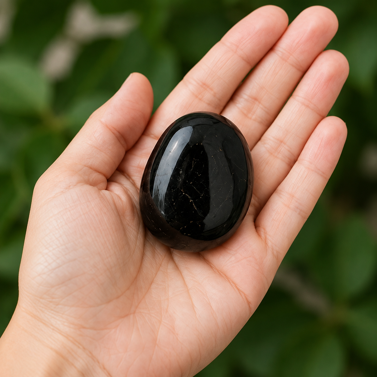 Black Tourmaline Tumbled Crystals (Strength and Protection)  DestGlow