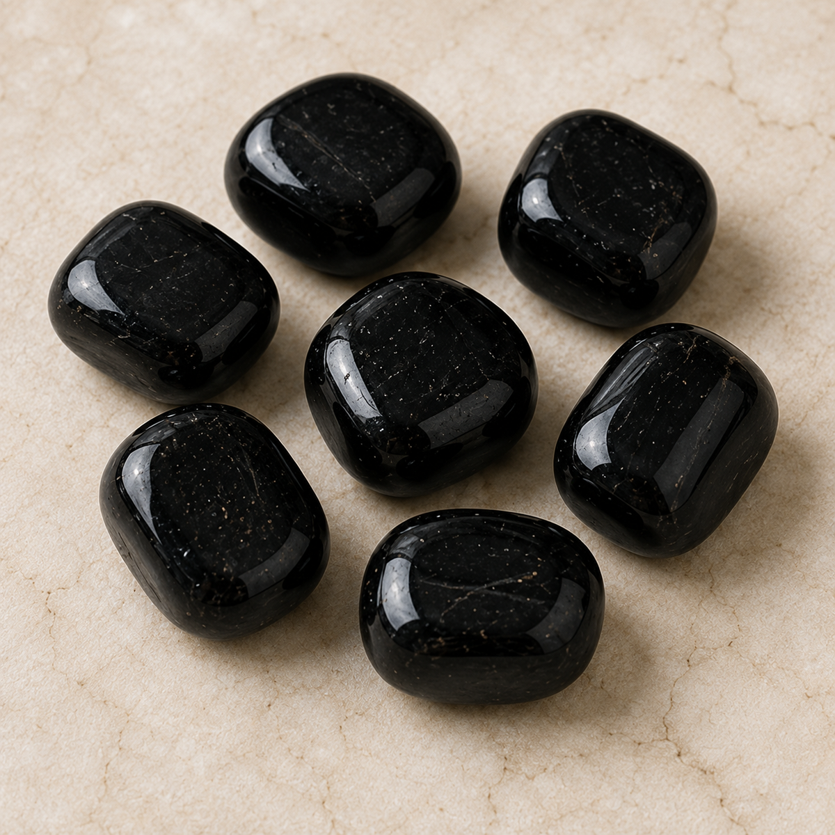 Black Tourmaline Tumbled Crystals (Strength and Protection)  DestGlow