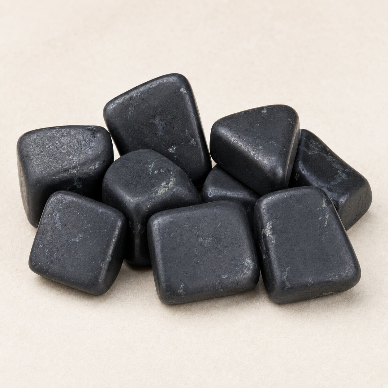 Black Shungite Tumbled Crystals (Elimination Toxins and Clarity )  DestGlow