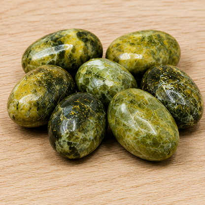 Serpentine Tumbled Crystals (Mastering Fear and Self Discovery)  DestGlow