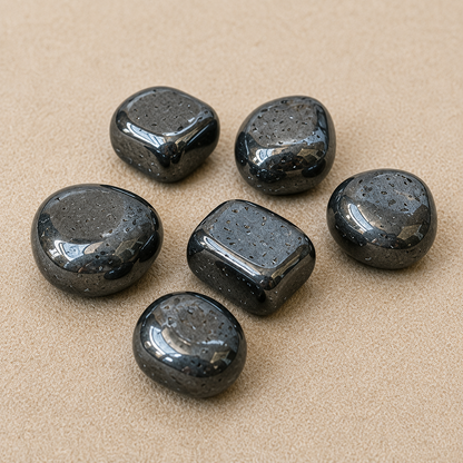Hematite Tumbled Crystals (Focus and Strength)  DestGlow