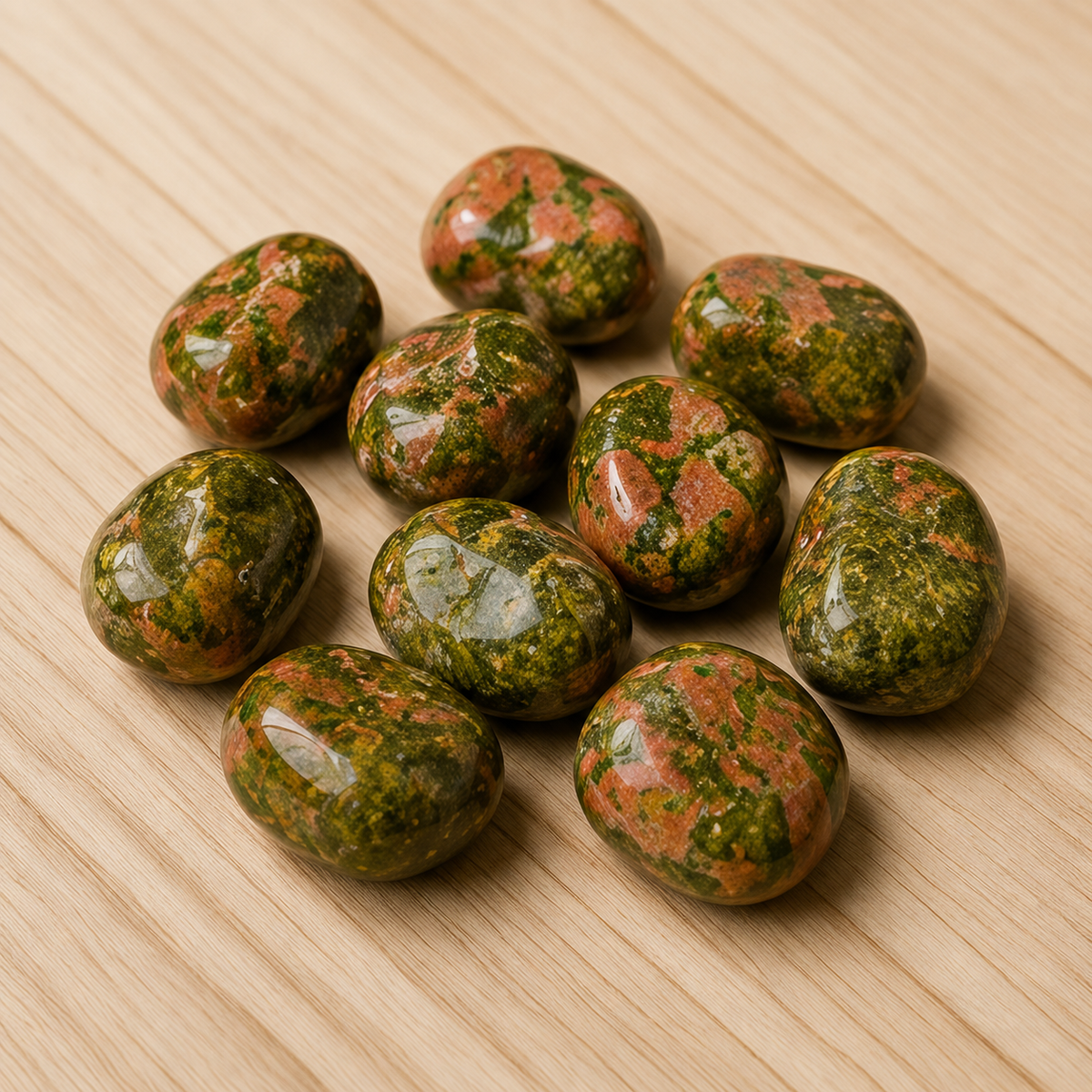 Unakite Tumbled Crystals (Self Discovery and Wisdom )  DestGlow