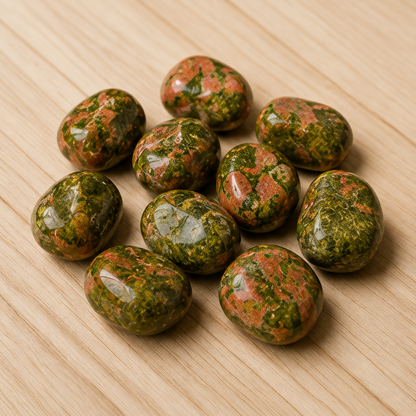Unakite Tumbled Crystals (Self Discovery and Wisdom )  DestGlow