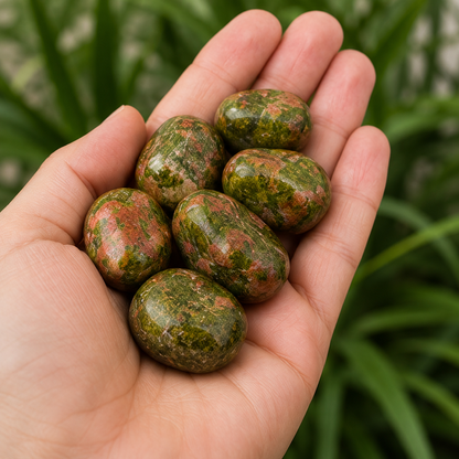 Unakite Tumbled Crystals (Self Discovery and Wisdom )  DestGlow