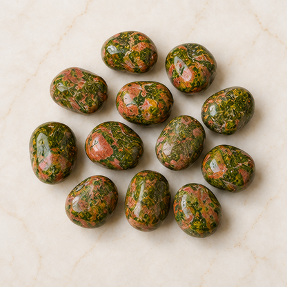 Unakite Tumbled Crystals (Self Discovery and Wisdom )  DestGlow