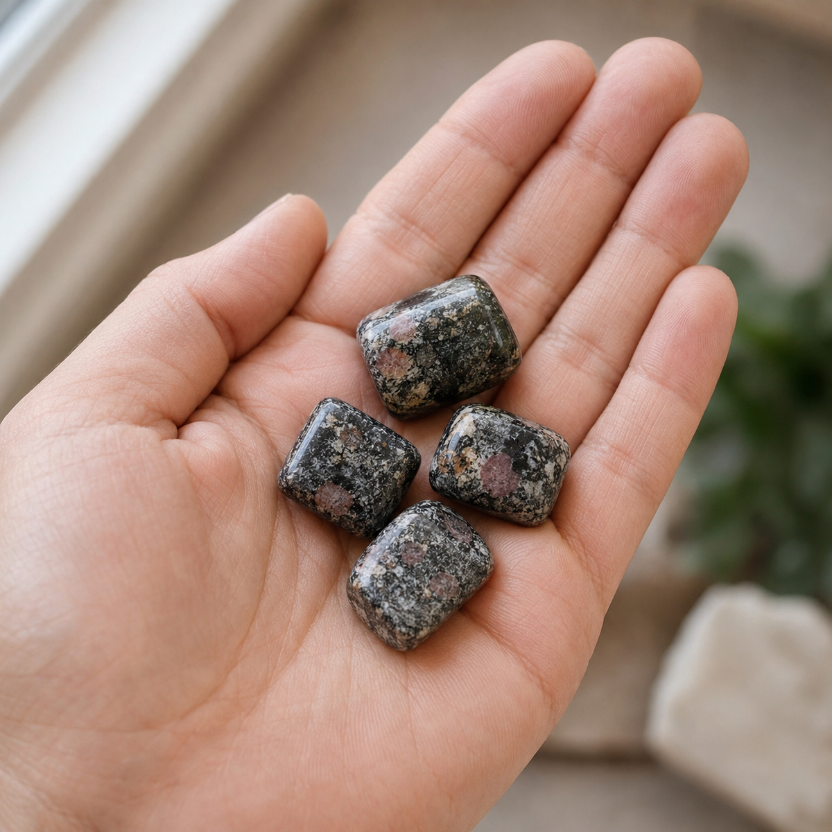 Spinelle Matrix Tumbled Crystals(Physical Strength and Promotes Longevity)  DestGlow