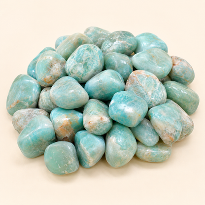 Amazonite Tumbled Crystals(Alignment Of Chakra &amp; Breaking Addictions)  DestGlow