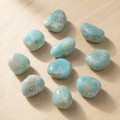 Amazonite Tumbled Crystals(Alignment Of Chakra &amp; Breaking Addictions)  DestGlow