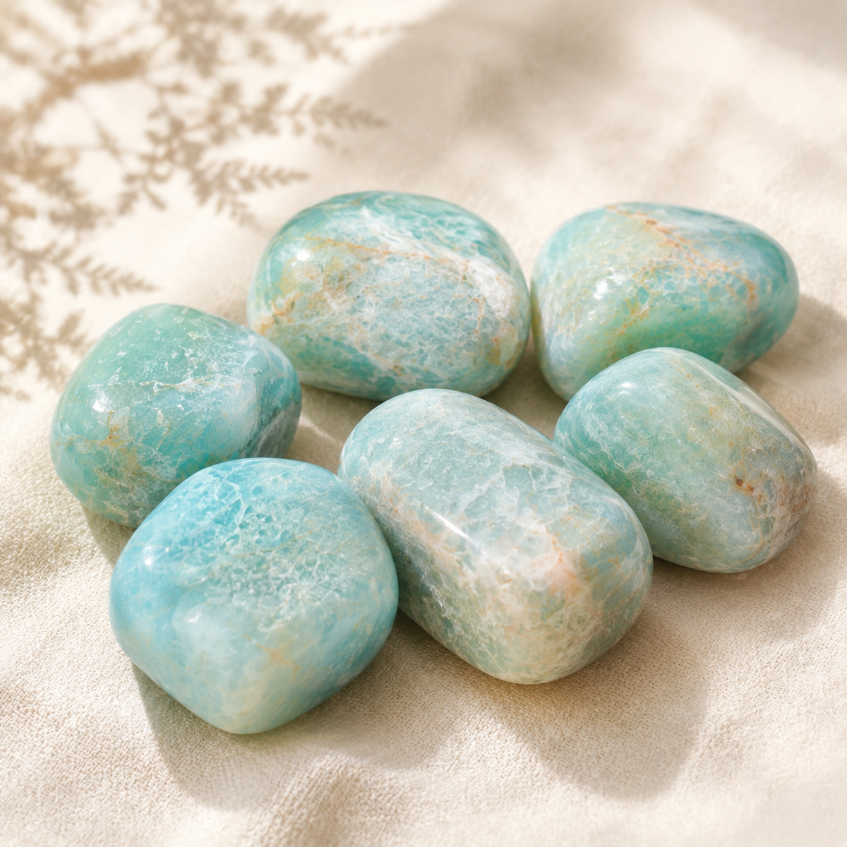 Amazonite Tumbled Crystals(Alignment Of Chakra &amp; Breaking Addictions)  DestGlow